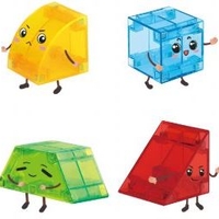 קוביות מגנט שקופות 40 חלקים (2.5cm)