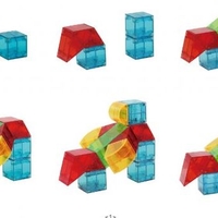 קוביות מגנט שקופות 40 חלקים (2.5cm)