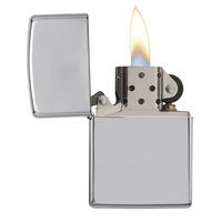 Shiny silver ZIPPO