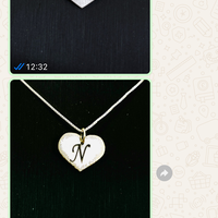שרשרת לב עם חריטה אישית