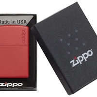 ZIPPO אדום מאט