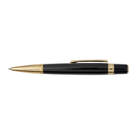 Lord ballpoint pen, black clip, 18k gold plating