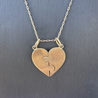 Puzzle heart pendant