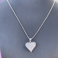 Silver heart pendant