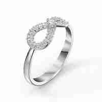 Silver SWAROVSKI infinity ring