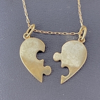 Puzzle heart pendant