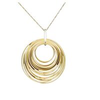 14K gold pendant with multiple rings