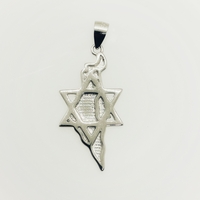 Star of David pendant combined with the Land of Israel