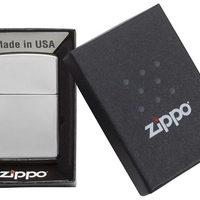 Shiny silver ZIPPO