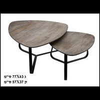 סט שולחנות עץ