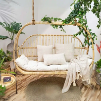 Dagmar נדנדה זוגית לתלייה מבמבוק