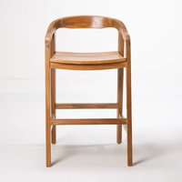 Sally כסא בר מעץ טיק