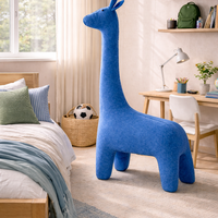 ג'ירפה שרפרף לחדר ילדים בצבע כחול