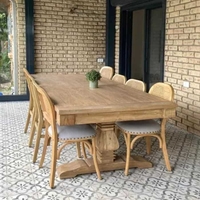 Moia שולחן אבירים מעץ מלא 200 ס