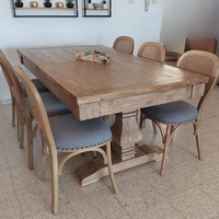 Moia שולחן אבירים מעץ מלא 160 ס