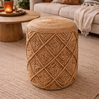 הדום ישיבה מעוצב מראטן טבעי – דגם 0242