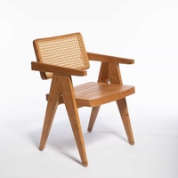 Venice כסא אוכל טיק וראטן