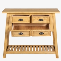 קונסולה עשויה עץ אלון מלא  ELWOOD