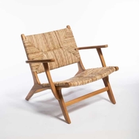 Abaka כורסא מעוצבת מעץ טיק