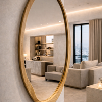 מראה אמורפית ייחודית בעיצוב מודרני ונקי