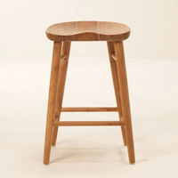 Sol כסא בר מעץ טיק