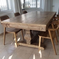 Moia שולחן אבירים מעץ מלא 200 ס