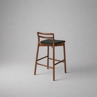 כסא בר עץ גפרי אגוז