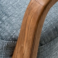 Echo כורסא מעוצבת מעץ תכלת