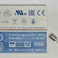פיוז SIBA 179120 10A איטי זכוכית T