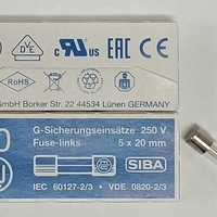 פיוז SIBA 179120 125MA איטי  זכוכית T