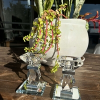 זוג פמוטי קריסטל מהודרים 10 ס