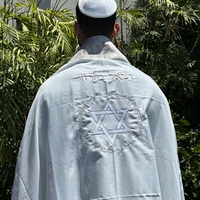 טלית מהודרת לגבר / לחתן עם עטרה, פינות ורקמה מפוארת!