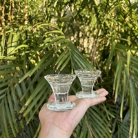 זוג פמוטי קריסטל מהודרים 5.5 ס