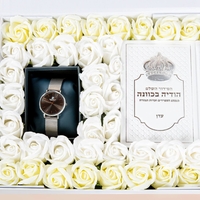 סידור תפילה לגבר לבן מהודר כתר
