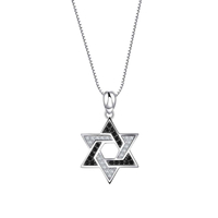 שרשרת מגן דוד לגבר מכסף 925