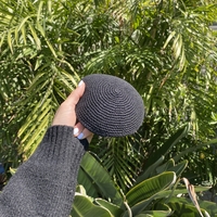 כיפה שחורה סרוגה איכותית 16 ס