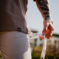 Beresheet2 - חולצת ציצית מהודרת דגם בייסיק בצבע חום בהיר