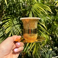 גביע קידוש מפואר גימור זהב עם ברכה 