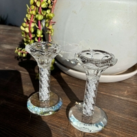 זוג פמוטי קריסטל מהודרים 12 ס