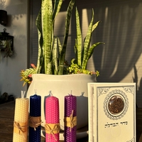 סדר הבדלה דמוי עור עם ציפורן 18.5*13 ס