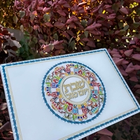 מגש חלה זכוכית עבה בלי שבירה 