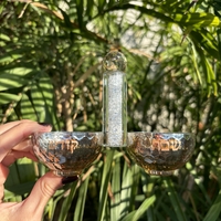 מלחית קריסטל מהודרת אבנים לבנות 10*14