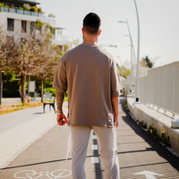 Beresheet2 - חולצת ציצית מהודרת דגם בייסיק בצבע חום בהיר