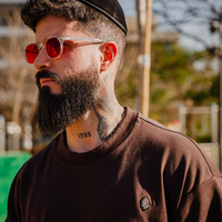 Beresheet2 - חולצת ציצית מהודרת דגם האש שלי בצבע חום כהה