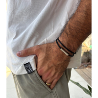צמיד עור כפול לגבר