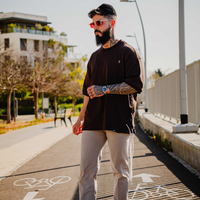 Beresheet2 - חולצת ציצית מהודרת דגם האש שלי בצבע חום כהה