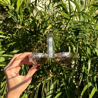 מלחית קריסטל מהודרת אבנים לבנות 10*14