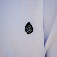 Beresheet2 - חולצת ציצית מהודרת דגם האש שלי בצבע לבן