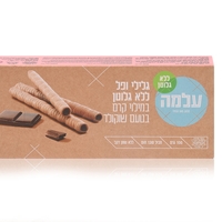 גלילי ופל במילוי קרם בטעם שוקולד