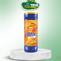 חטיף תפוח אדמה עם תיבול בטעם גבינת צ'דר stax